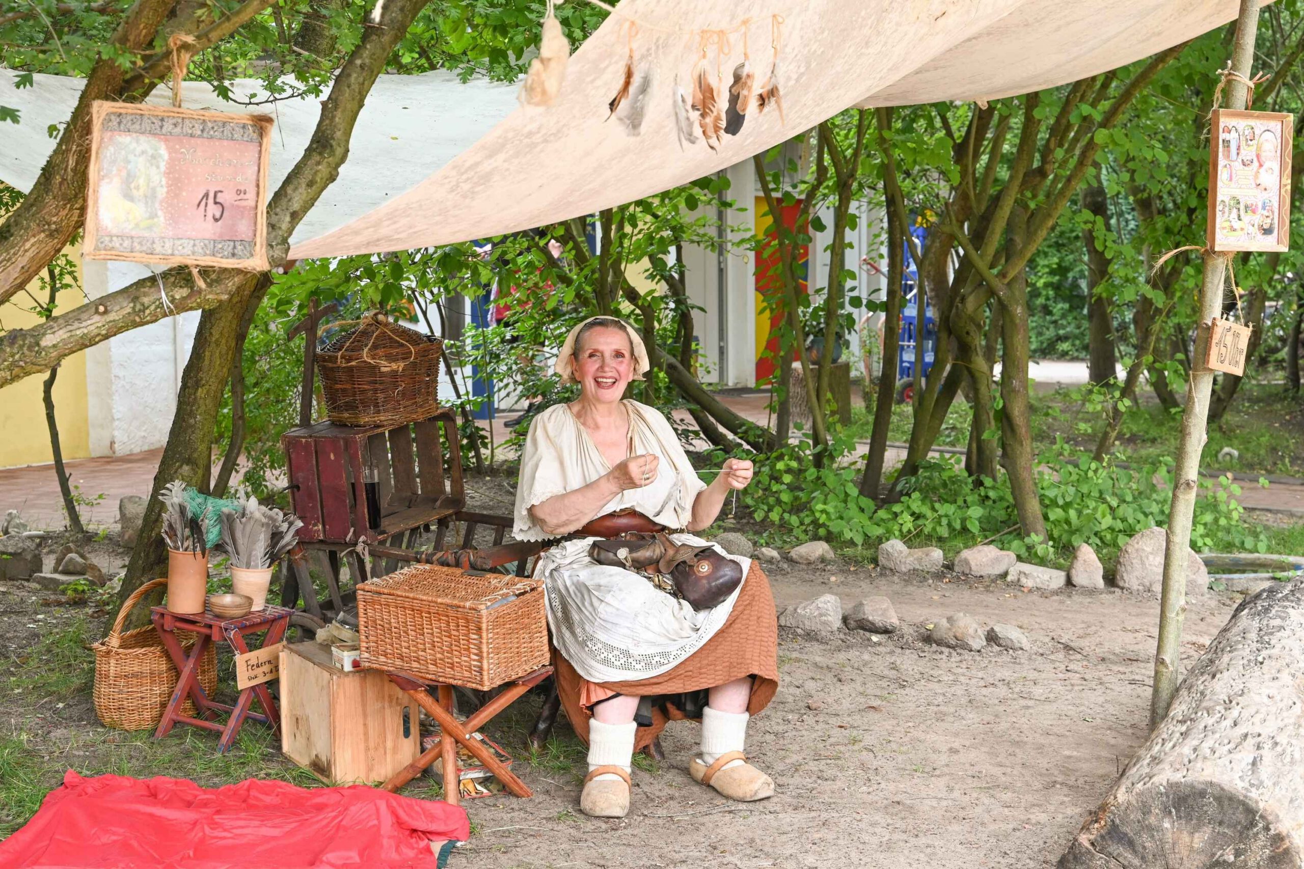 Märchenerzählerin Gudrun am Hamburger Familientag