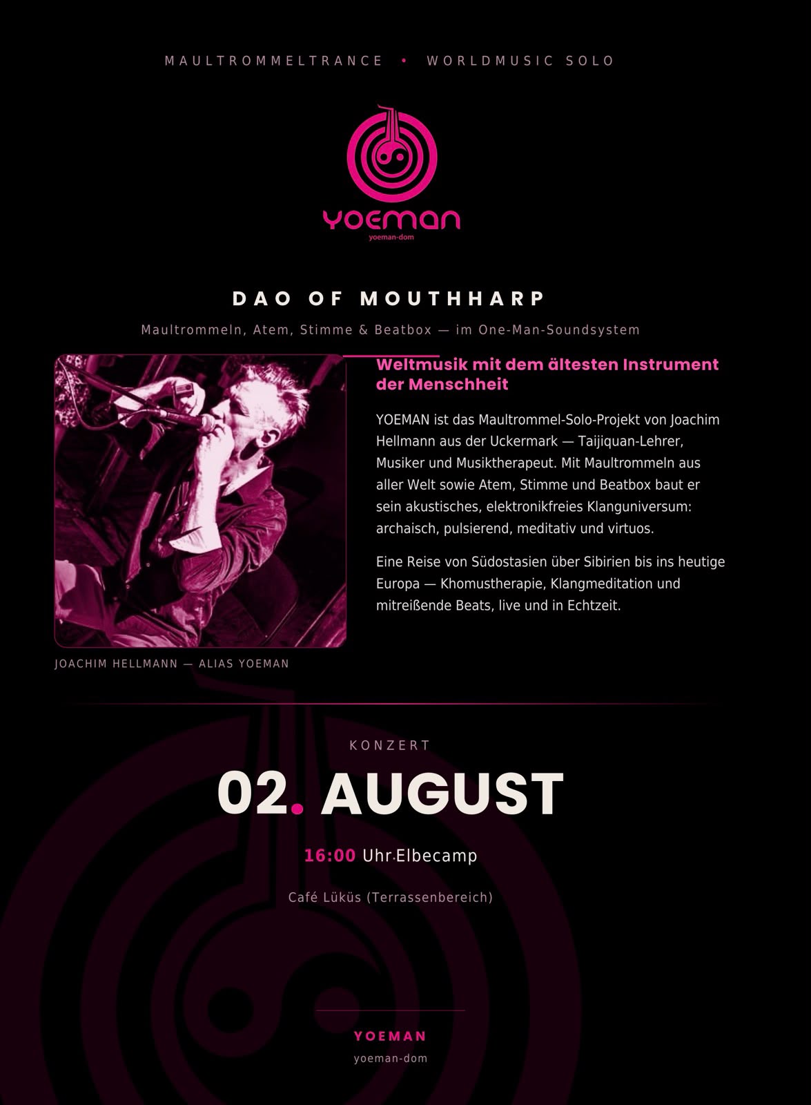 Konzert: YOEMAN – Dao of Mouthharp